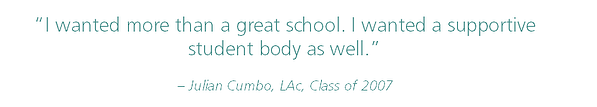 start acupuncture school this summer student body cumbo quote
